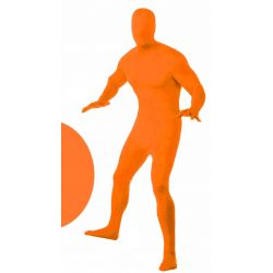 Оранжевый костюм облегающий 